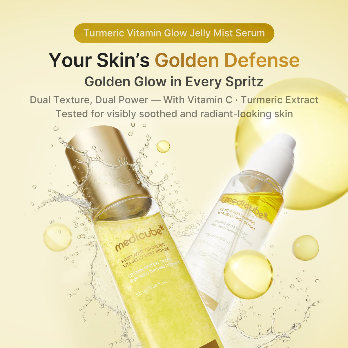 Kojic Acid Turmeric Vitamin Gold Jelly Mist Serum A9