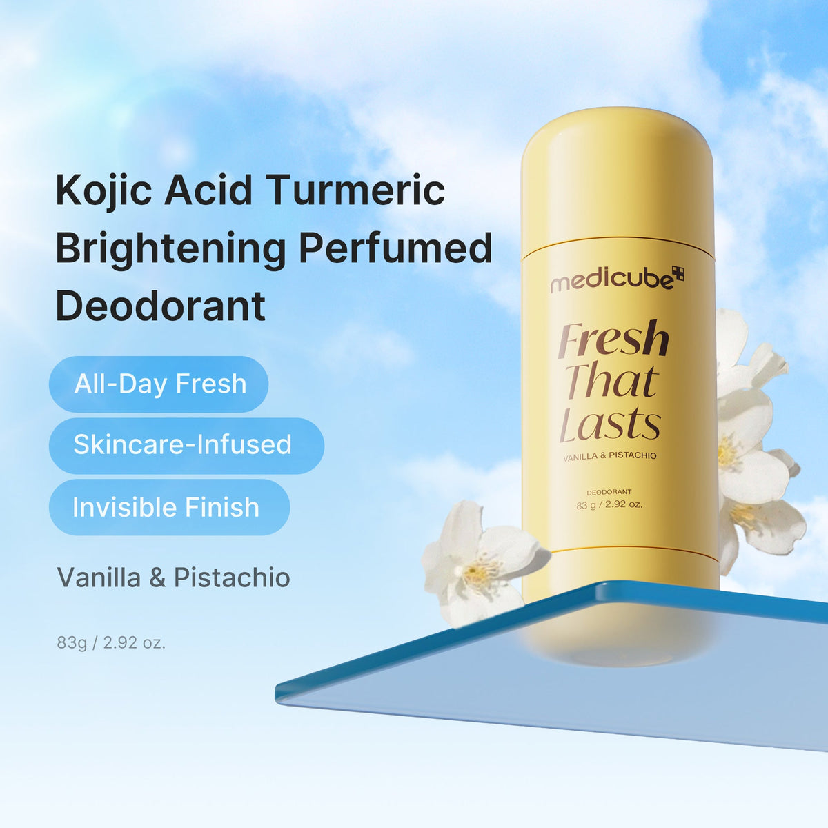 Kojic Acid Brightening Deodorant (Vanilla & Pistachio) O3
