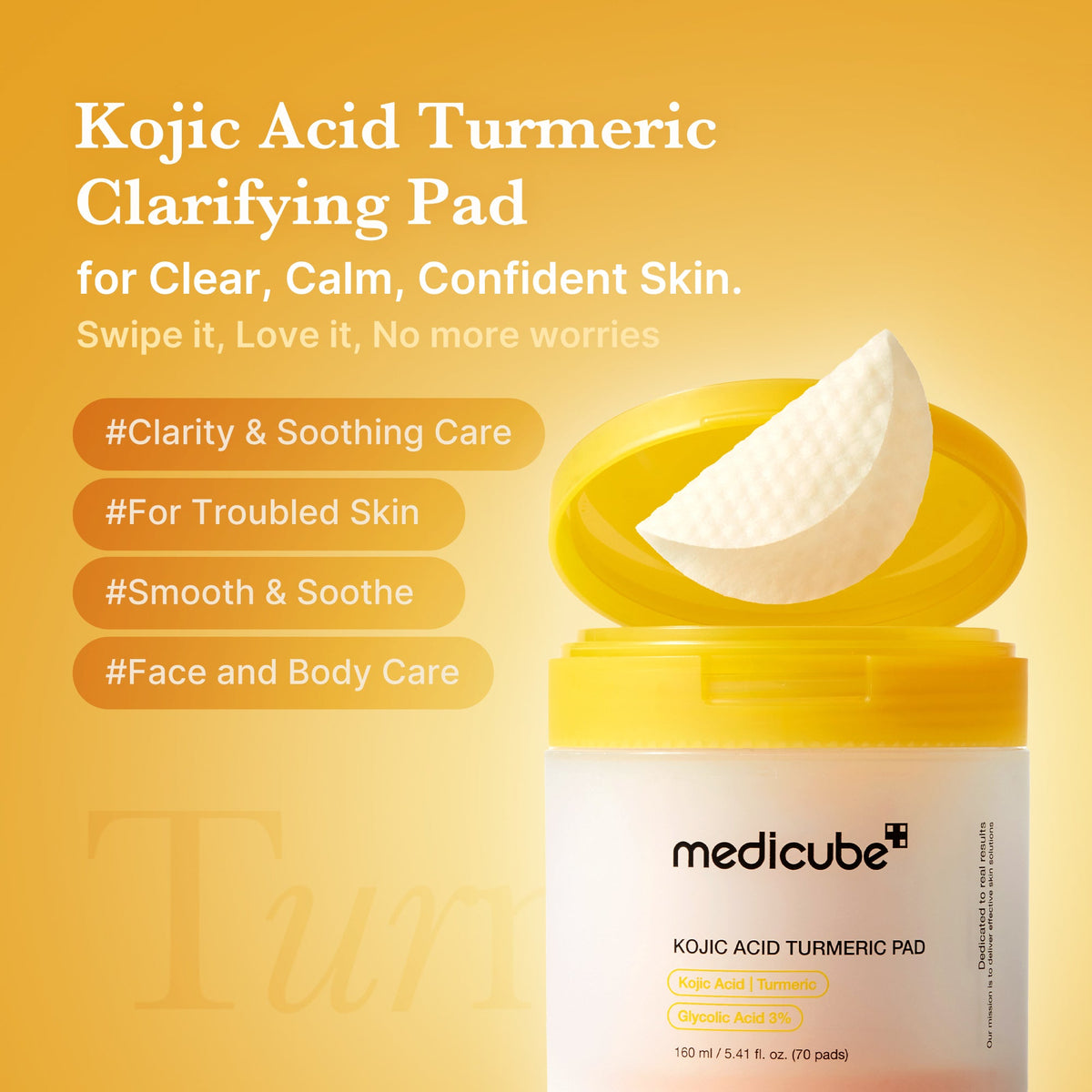 Kojic Acid Tumeric Toner Pad A5