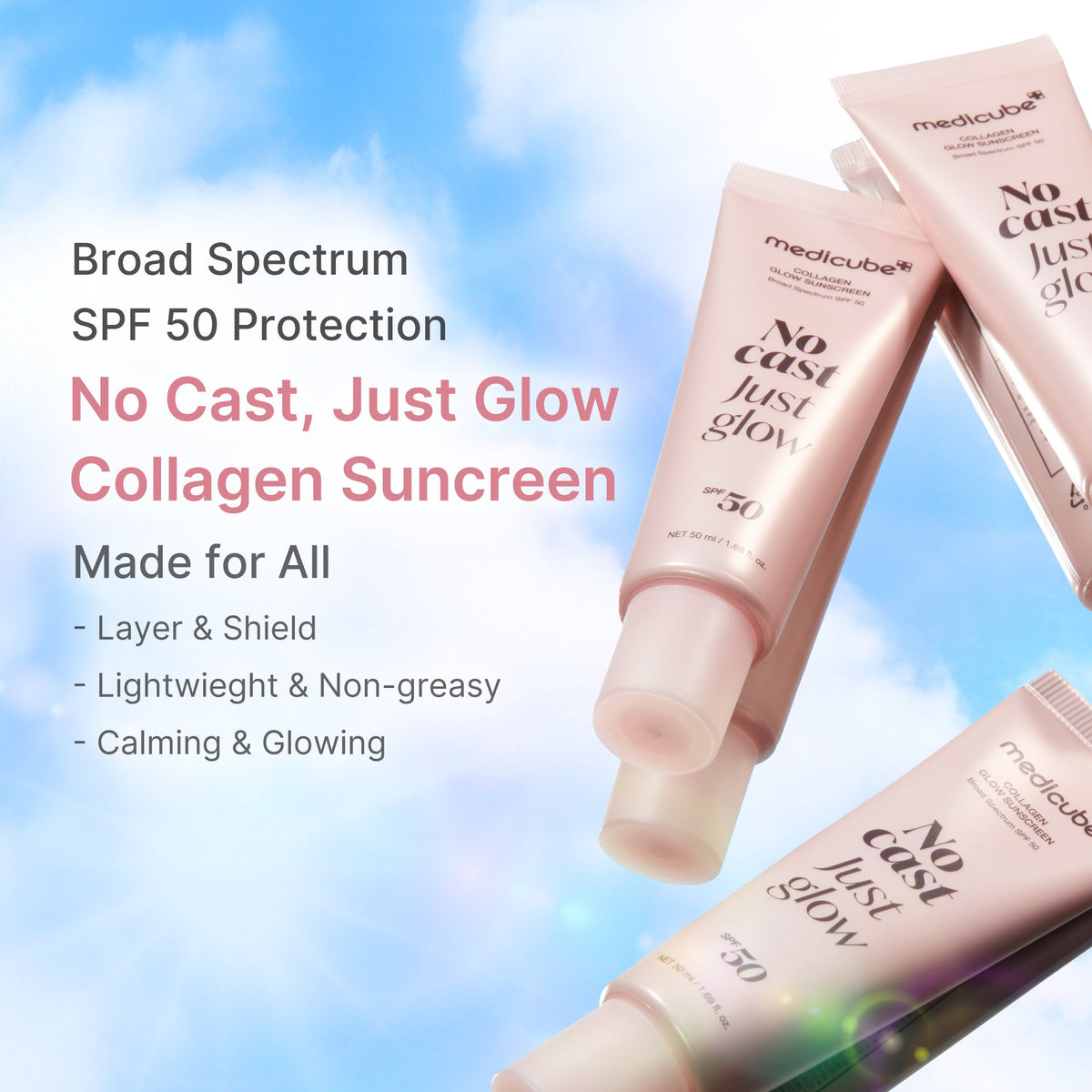 No Cast Just Glow Collagen Sunscreen K5
