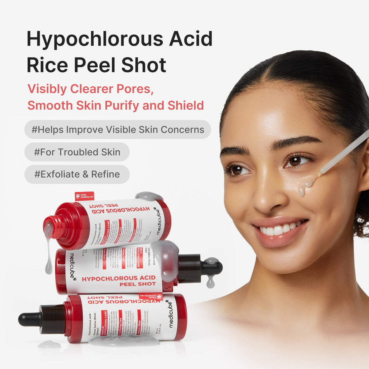 Hypochlorous Acid Rice Peel Shot X0