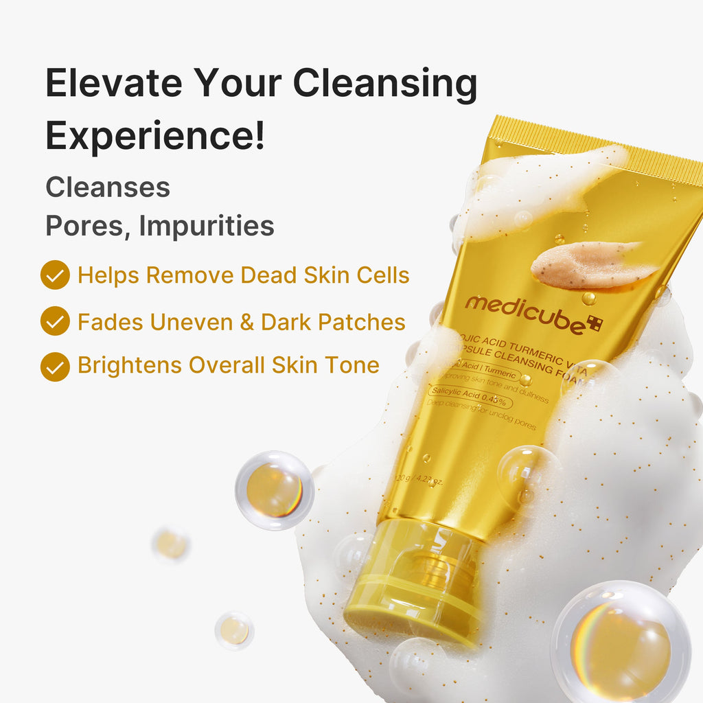 Kojic Acid Turmeric Vita Capsule Foam Cleanser O3