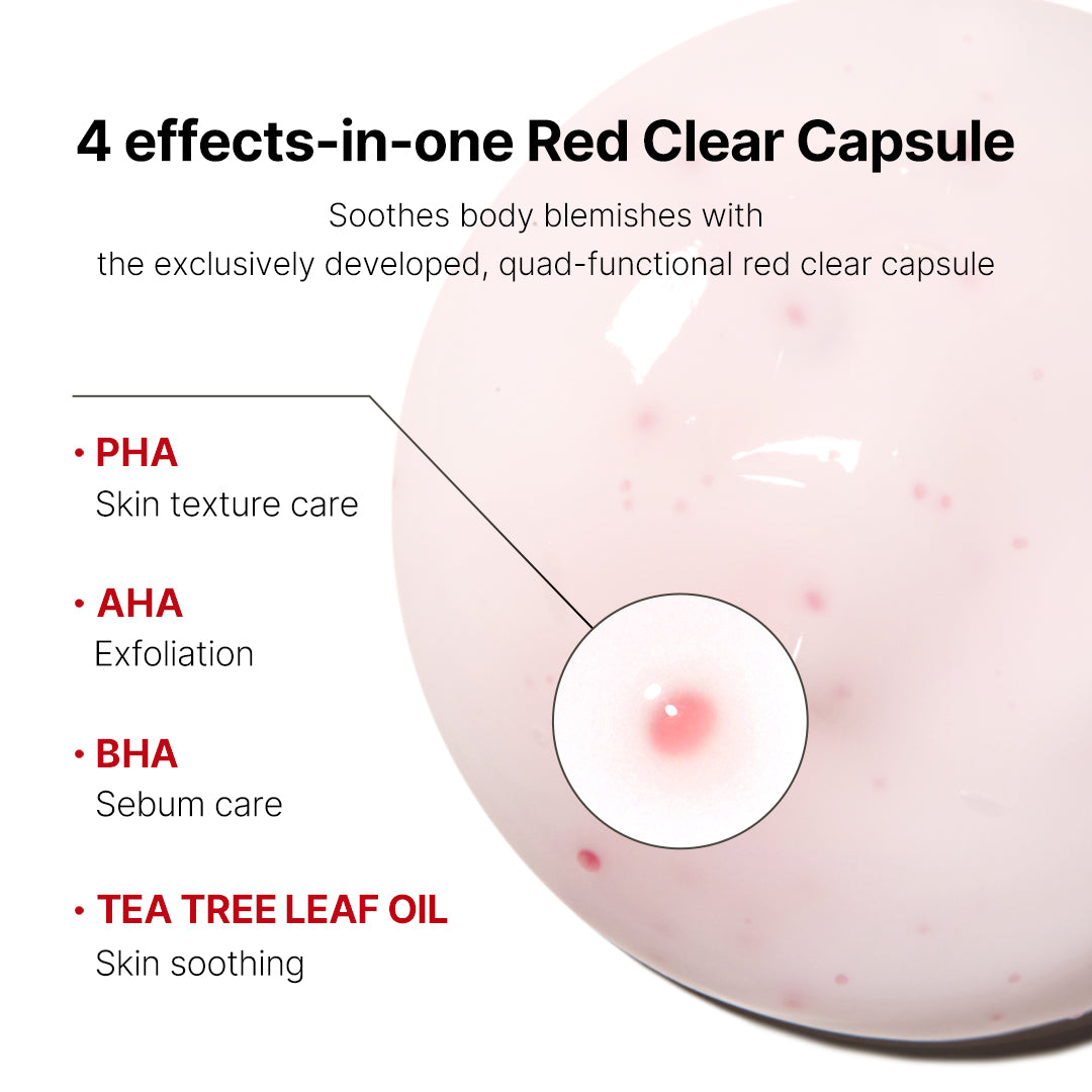 Red Clear Capsule Body Lotion A4