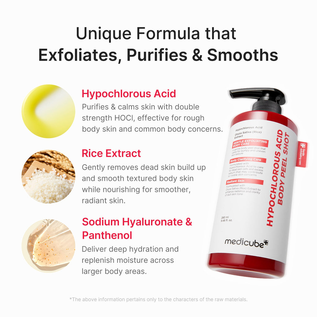 Hypochlorous Acid Rice Body Peel Shot V4
