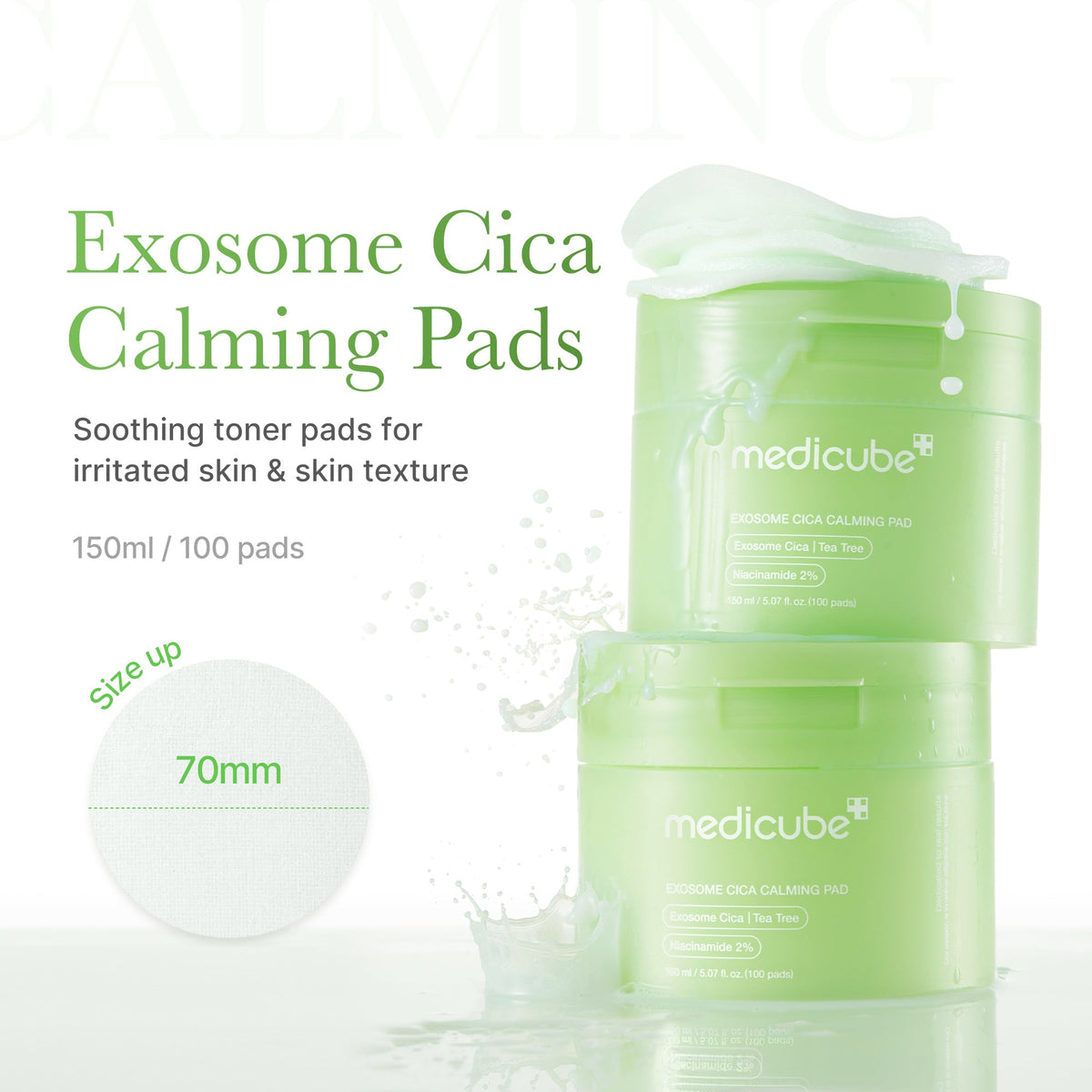 Exosome Cica Calming Toner Pads K7