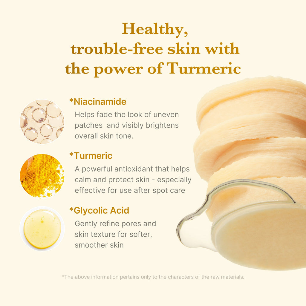 Kojic Acid Tumeric Toner Pad A5