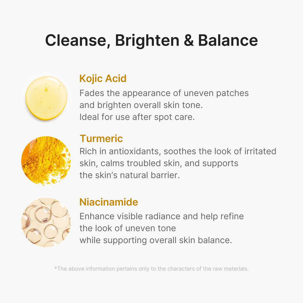 Kojic Acid Turmeric Vita Capsule Foam Cleanser O3