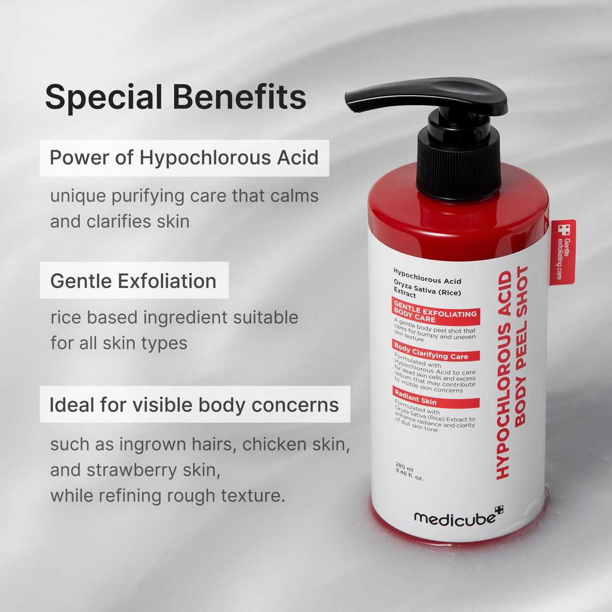 Hypochlorous Acid Rice Body Peel Shot V4