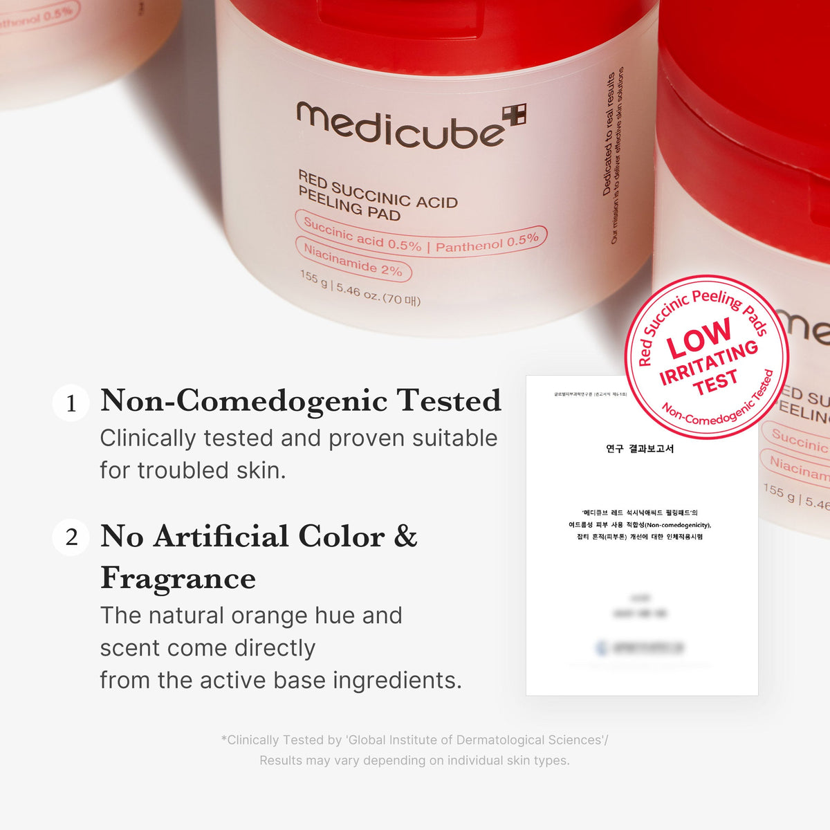 Red Succinic Acid Panthenol Pads G2