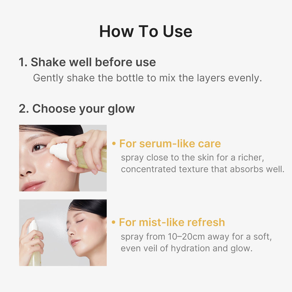Kojic Acid Turmeric Vitamin Gold Jelly Mist Serum A9