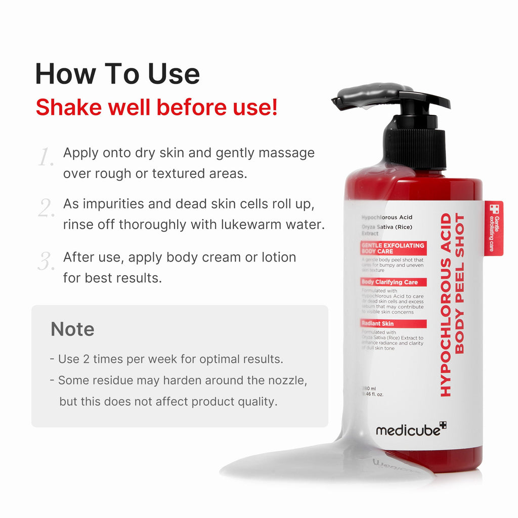 Hypochlorous Acid Rice Body Peel Shot V4