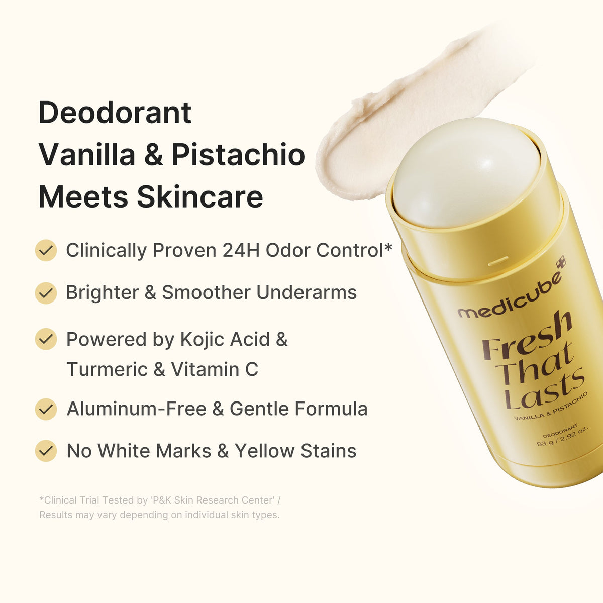 Kojic Acid Brightening Deodorant (Vanilla & Pistachio) O3