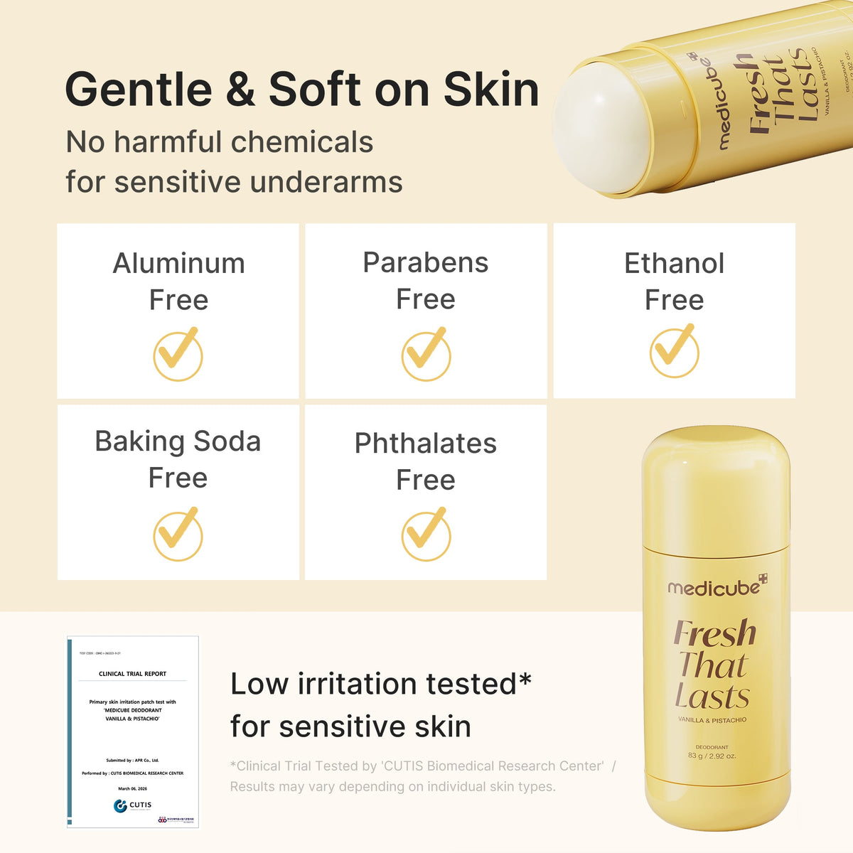 Kojic Acid Brightening Deodorant (Vanilla & Pistachio) O3