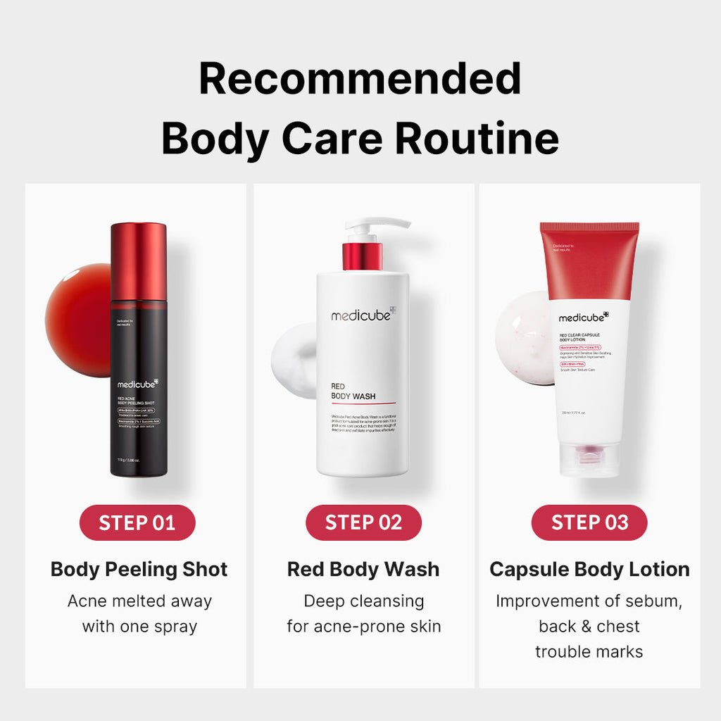 Red Body Peeling Shot Cleanser W1