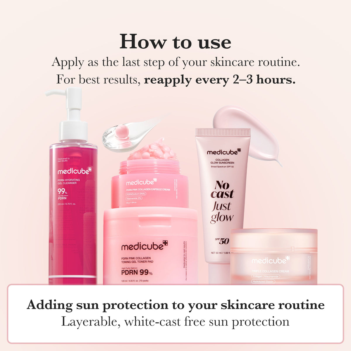 No Cast Just Glow Collagen Sunscreen K5