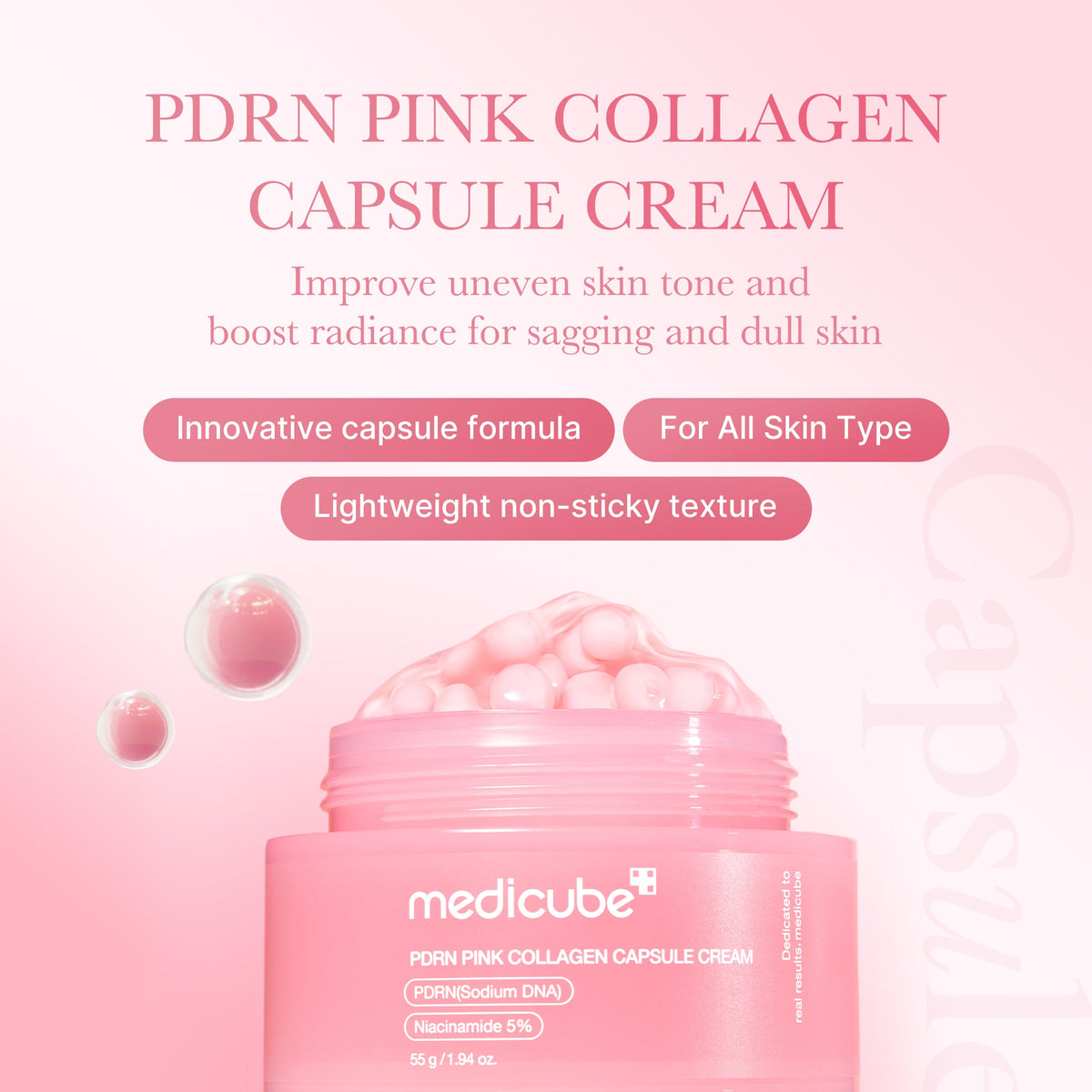 PDRN Pink Collagen Capsule Cream V8