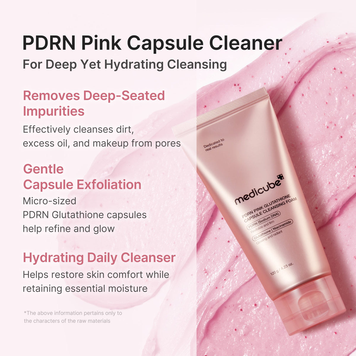 PDRN Pink Glutathione Capsule Foam Cleanser S7