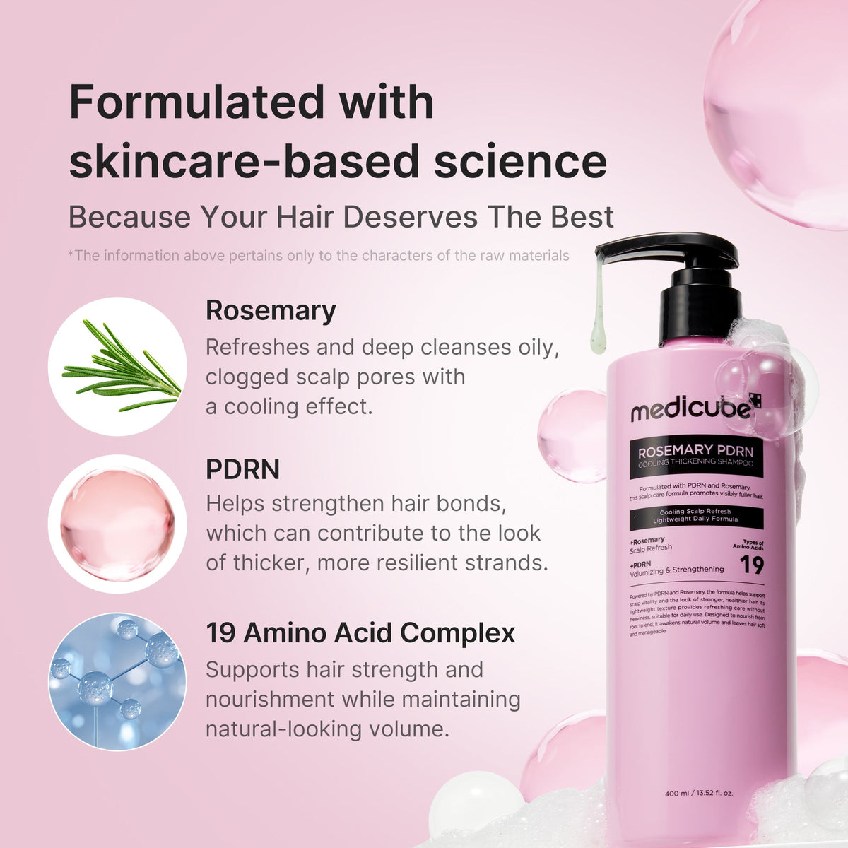 Rosemary PDRN Cooling Thickening Shampoo Q3